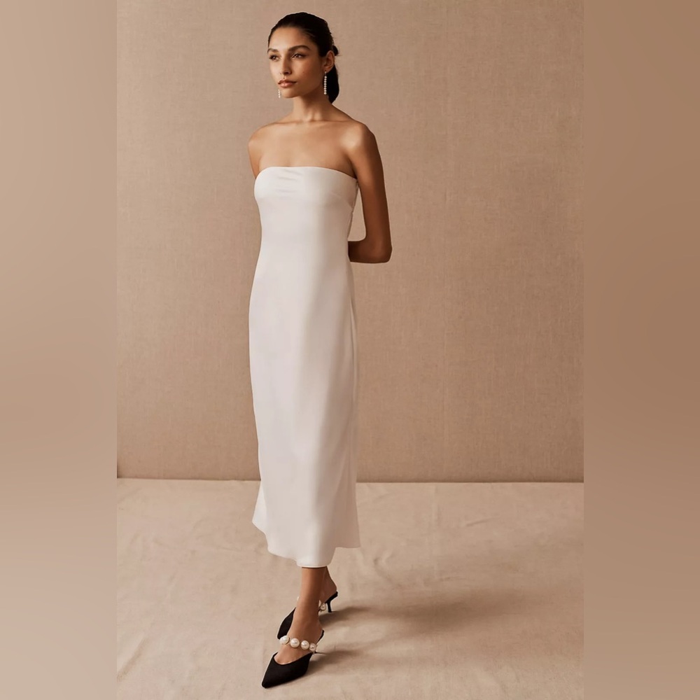 Sachin + Babi Strapless Aubrey Dress- White- Size 2